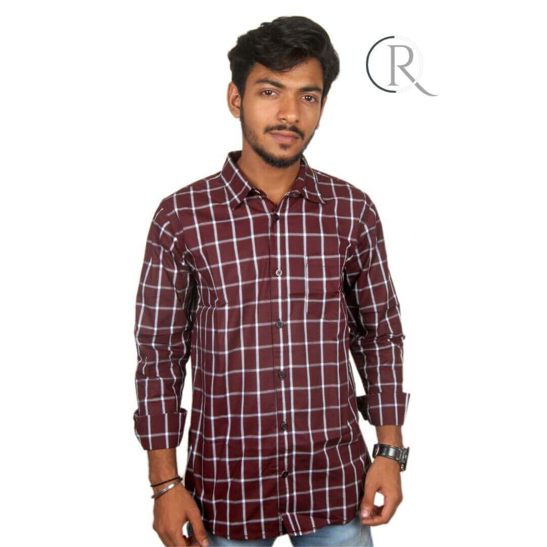 Check shirt for men, Orinio a lifestyle brand of fashion