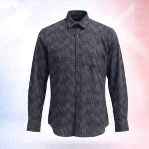 Mens Full sleeve Printed Formal Shirt- Orient