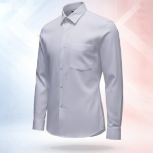 Solid White Formal Shirt for men