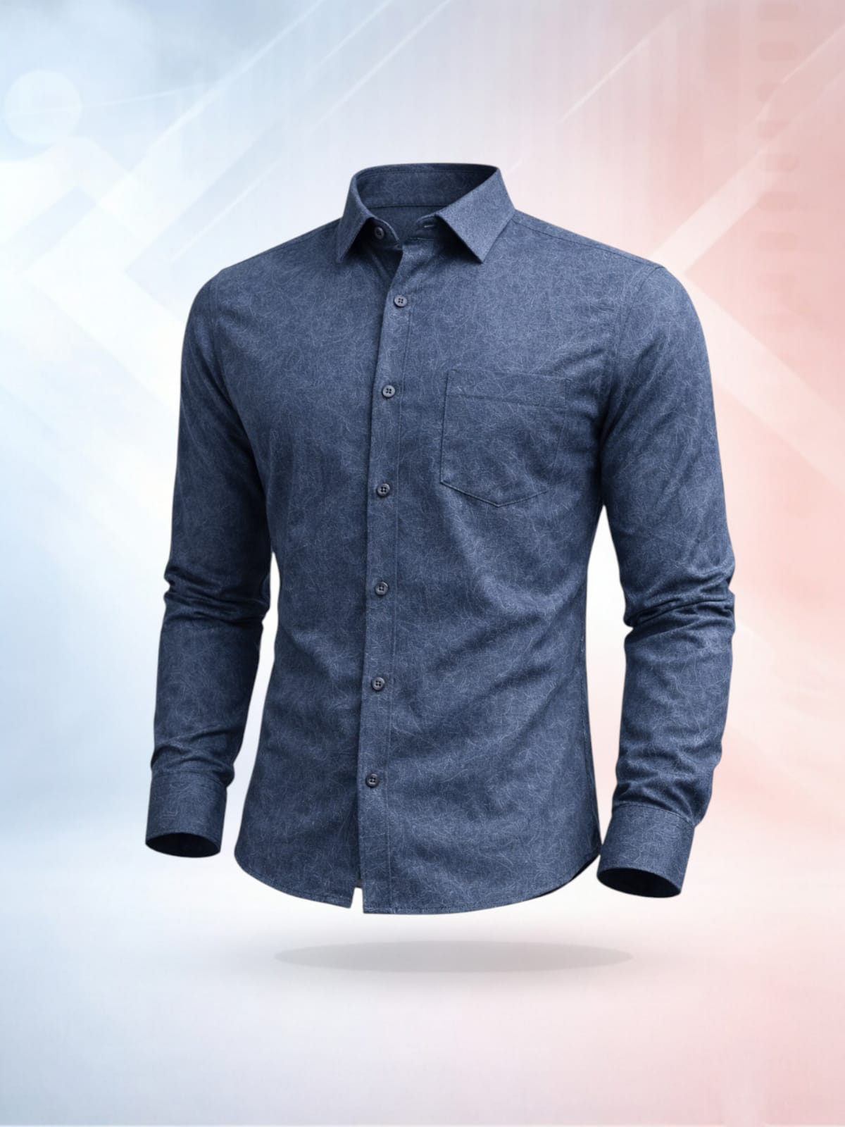 Mens Full sleeve Printed Formal Shirt- Zento