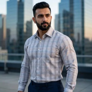 Mens Full sleeve Printed Formal Shirt- Monaco (MFPS112)