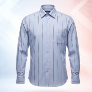 Mens Full sleeve Stripe Formal Shirt- Tide
