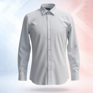 Mens Full sleeve Stripe Formal Shirt- Crest