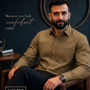 Mens Full sleeve Printed Formal Shirt- Graz (MFPS109)