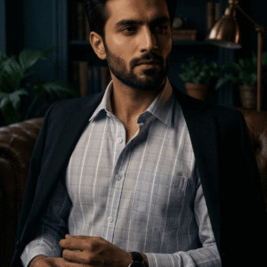 Mens Full sleeve Check Formal Shirt- Mador