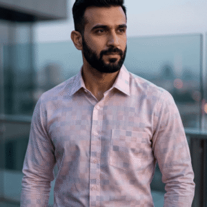 Mens Full sleeve Check Formal Shirt- Ruvix